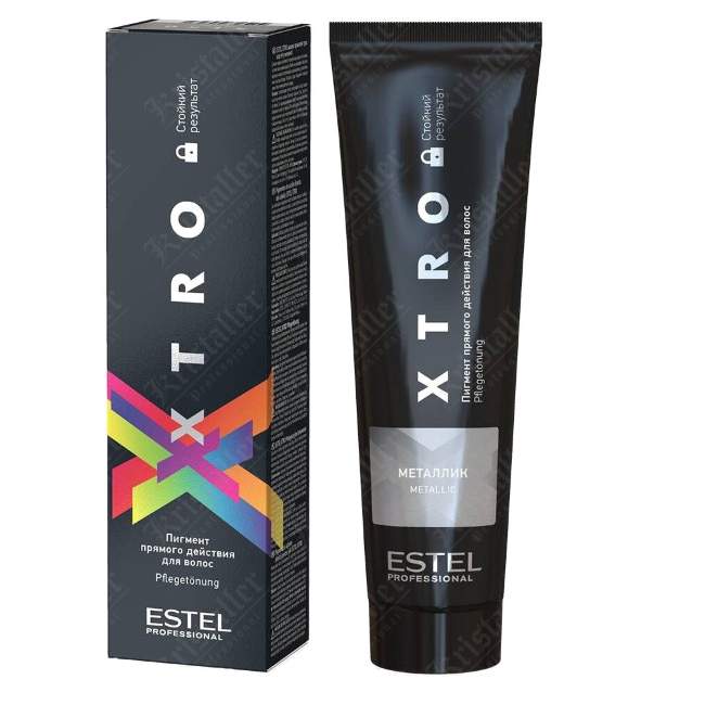 Пигмент прямого действия для волос XTRO Black metallic Пигмент прямого действия для волос XTRO Black metallic